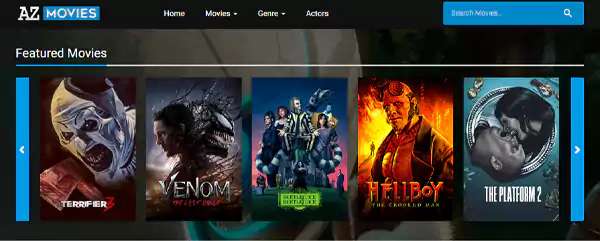 AZMovies Interface