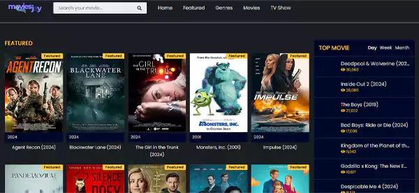 MoviesJoy Interface