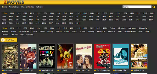 ZMovies Interface