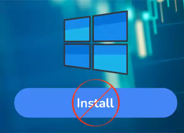 Microsoft alerts users to install an app